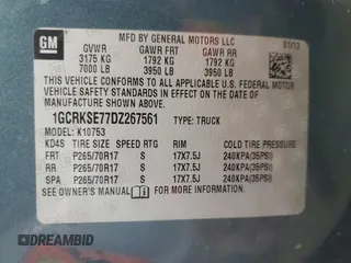 2013 Chevrolet Silverado 1500 LT with VIN 1GCRKSE77DZ267561, listed as a Copart auction lot 46794195 with 169,870 mi miles and Clean Title. Bid and sale history available at DreamBid. Image 12.