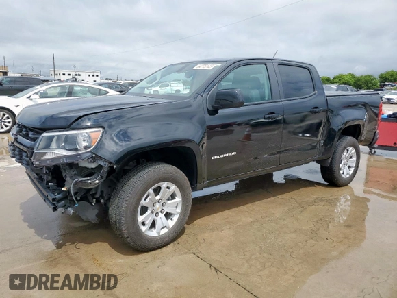 2022 Chevrolet Colorado 2WD LT with VIN 1GCGSCEA9N1249104, listed as a Copart auction lot 64775145 with 16,122 mi miles and Salvage title. Bid and sale history available at DreamBid. Image 1.