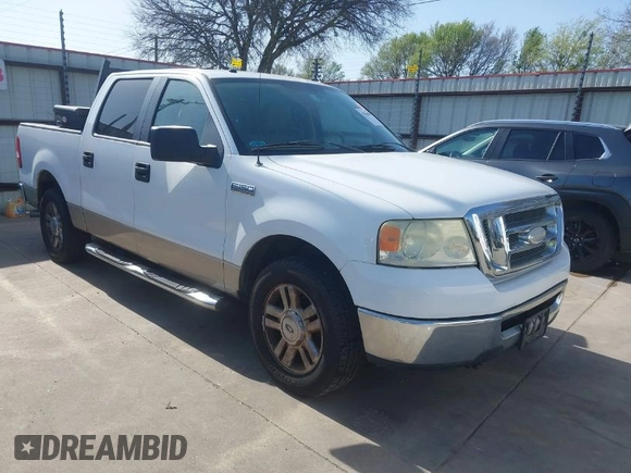 2008 Ford F-150 XL with VIN 1FTRW12W68FA77946, listed as a IAAI auction lot 41828609 with 159,432 mi miles. Bid and sale history available at carsss.com. Image 1.