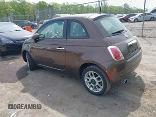 2013 FIAT 500 Pop with VIN 3C3CFFAR0DT513290, listed as a IAAI auction lot 42102648 with 107,573 mi miles and . Bid and sale history available at DreamBid. Image 3.