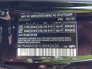 2020 Mercedes-Benz GLB 250 z VIN W1N4M4GB1LW042630, wystawiony jako IAAI lot #41981299 z przebiegiem 66 708 mil mil oraz . Historia ofert i sprzedaży dostępna na DreamBid. Obrazek 9.