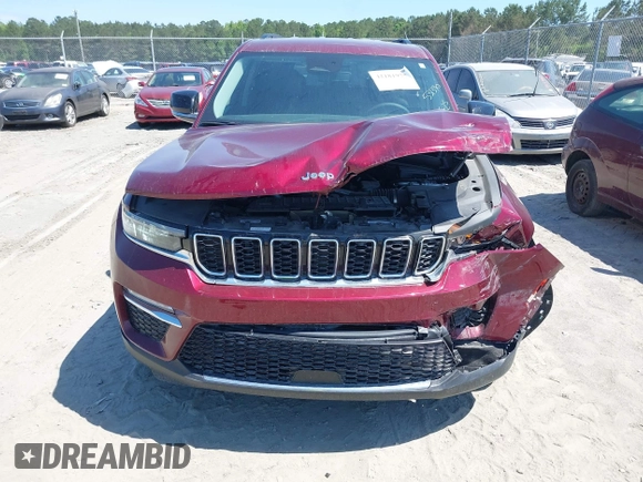 2023 Jeep Grand Cherokee Limited with VIN 1C4RJHBGXPC531390, listed as a IAAI auction lot 42181975 with 21,468 mi miles and . Bid and sale history available at DreamBid. Image 12.