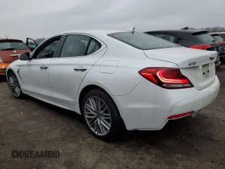 2021 Genesis G70 2.0T with VIN KMTG64LA9MU077166, listed as a Copart auction lot 42210745 with 59,020 mi miles and Salvage Title. Bid and sale history available at carsss.com. Image 2.