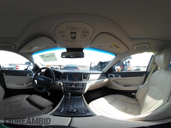 2017 Genesis G80 3.8L with VIN KMHGN4JE2HU167543, listed as a IAAI auction lot 42248719 with 82,574 mi miles and . Bid and sale history available at DreamBid. Image 18.