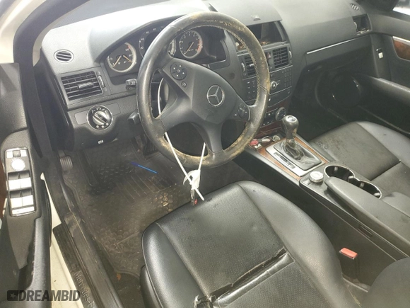2008 Mercedes-Benz C-Class 3.0L Sport with VIN WDDGF54X38F051573, listed as a Copart auction lot 44817835 with 0 mi miles and Salvage Title. Bid and sale history available at carsss.com. Image 8.