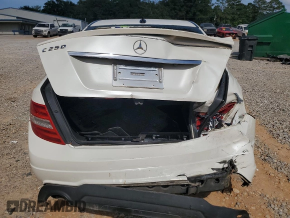 2014 Mercedes-Benz C 250 Sport with VIN WDDGF4HB5EG193499, listed as a Copart auction lot 56962835 with 182,547 mi miles and Salvage title. Bid and sale history available at DreamBid. Image 6.
