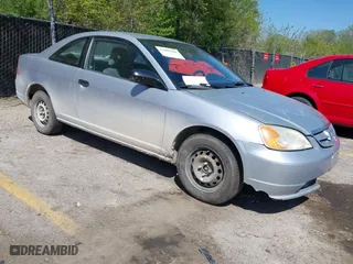 2001 Honda Civic LX with VIN 1HGEM22561L123530, listed as a IAAI auction lot 42092186 with 190,321 mi miles. Bid and sale history available at carsss.com. Image 1.