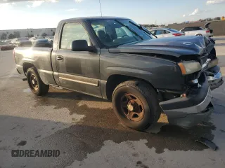 2004 Chevrolet Silverado 1500 Work Truck with VIN 1GCEC14X44Z187058, listed as a Copart auction lot 43433945 with 134,098 mi miles and Salvage Title. Bid and sale history available at carsss.com. Image 4.