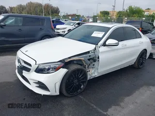 2019 Mercedes-Benz C 300 with VIN WDDWF8DB3KR458090, listed as a IAAI auction lot 42358177 with 33,201 mi miles and . Bid and sale history available at DreamBid. Image 2.