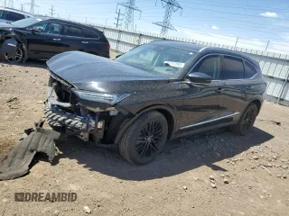2023 Acura MDX Advance z VIN 5J8YE1H86PL031123, wystawiony jako Copart lot #56765845 z przebiegiem 19 206 mil mil oraz Szkoda całkowita • Salvage title. Historia ofert i sprzedaży dostępna na DreamBid. Obrazek 1.