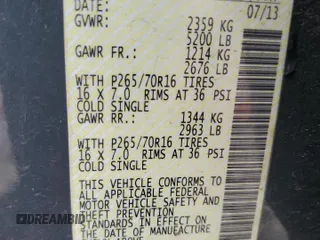 2013 Nissan Xterra S with VIN 5N1AN0NU4DN820944, listed as a Copart auction lot 60467715 with 263,335 mi miles and Salvage title. Bid and sale history available at DreamBid. Image 13.