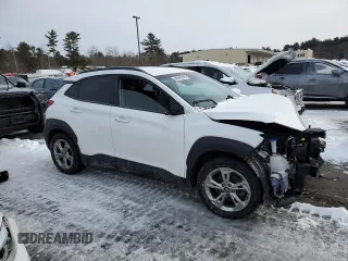 2023 Hyundai Kona SEL with VIN KM8K6CAB3PU970951, listed as a Copart auction lot 42945845 with Not Provided miles and Salvage Title. Bid and sale history available at DreamBid. Image 4.