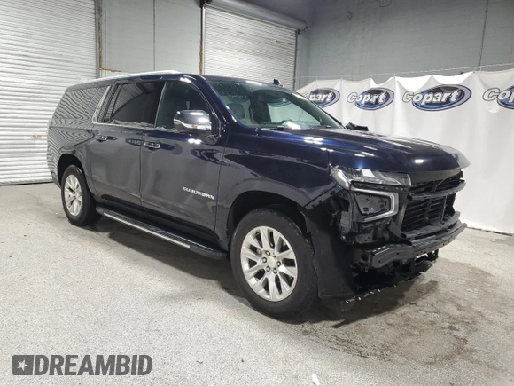 2023 Chevrolet Suburban Premier z VIN 1GNSCFKD4PR527765, wystawiony jako Copart lot #61022915 z przebiegiem 47 728 mil mil oraz Czysty tytuł • Clean title. Historia ofert i sprzedaży dostępna na DreamBid. Obrazek 4.