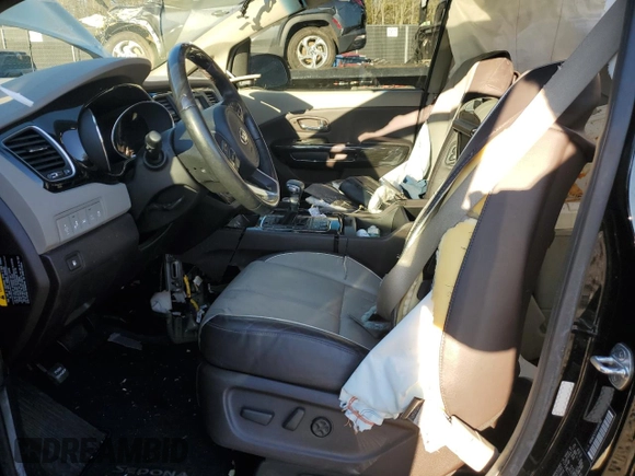 2018 Kia Sedona SX-L with VIN KNDME5C17J6363785, listed as a Copart auction lot 56021934 with 23,698 mi miles and Non Repairable. Bid and sale history available at carsss.com. Image 7.