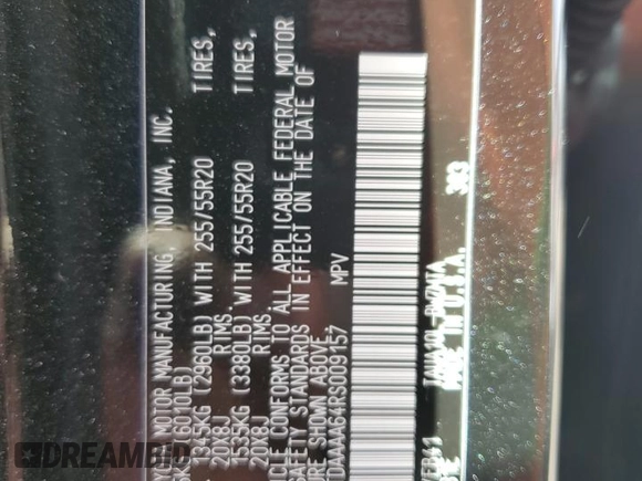 2024 Lexus TX 350 z VIN 5TDAAAA64RS009157, wystawiony jako Copart lot #42363485 z przebiegiem 2 509 mil mil oraz Szkoda całkowita • Salvage title. Historia ofert i sprzedaży dostępna na DreamBid. Obrazek 13.