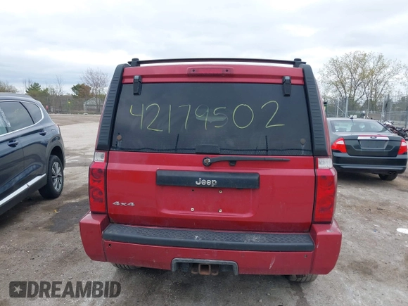 2006 Jeep Commander with VIN 1J8HG48N96C167253, listed as a IAAI auction lot 42179502 with 194,592 mi miles and . Bid and sale history available at DreamBid. Image 16.