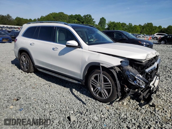 2021 Mercedes-Benz GLS 450 z VIN 4JGFF5KE6MA576377, wystawiony jako Copart lot #56150015 z przebiegiem 34 959 mil mil oraz Szkoda całkowita • Salvage title. Historia ofert i sprzedaży dostępna na DreamBid. Obrazek 4.
