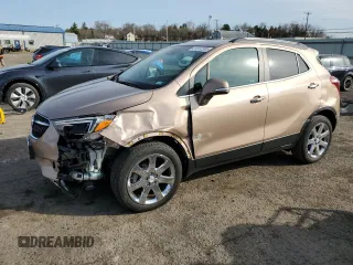 2019 Buick Encore Essence with VIN KL4CJGSM7KB928909, listed as a Copart auction lot 51612395 with 22,377 mi miles and Salvage Title. Bid and sale history available at carsss.com. Image 1.