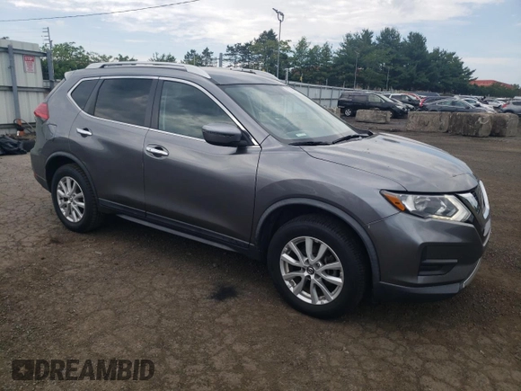 2017 Nissan Rogue SV with VIN KNMAT2MV4HP616669, listed as a Copart auction lot 62402375 with 60,196 mi miles and Salvage title. Bid and sale history available at DreamBid. Image 4.