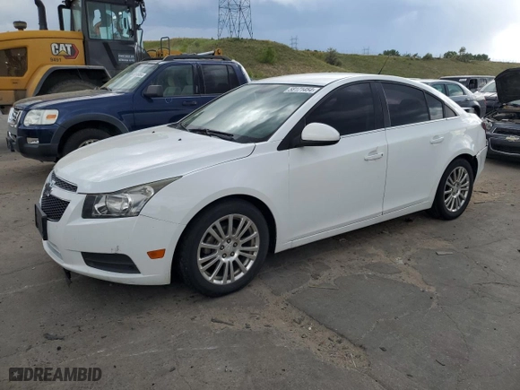 2013 Chevrolet Cruze ECO with VIN 1G1PJ5SB5D7128909, listed as a Copart auction lot 58171454 with 93,648 mi miles and Salvage Title. Bid and sale history available at carsss.com. Image 1.