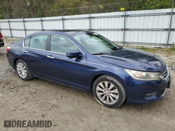 2014 Honda Accord Sedan EX-L with VIN 1HGCR2F85EA147056, listed as a Copart auction lot 53037755 with 100,564 mi miles and Salvage Title. Bid and sale history available at carsss.com. Image 4.