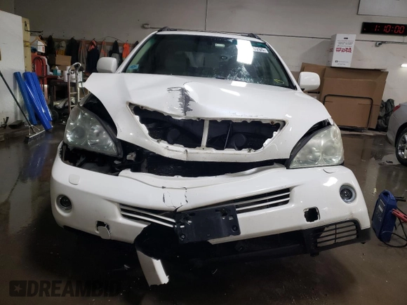 2006 Lexus RX 400h with VIN JTJHW31U960017115, listed as a Copart auction lot 45548935 with 330,629 mi miles and Salvage title. Bid and sale history available at DreamBid. Image 5.