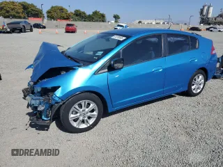 2010 Honda Insight EX with VIN JHMZE2H75AS006595, listed as a Copart auction lot 61078695 with 158,838 mi miles and Salvage title. Bid and sale history available at DreamBid. Image 1.