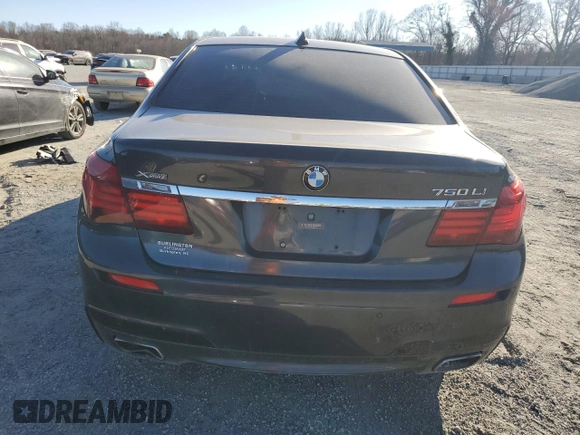 2015 BMW 7 Series 750Li xDrive with VIN WBAYF8C52FD654858, listed as a Copart auction lot 47504045 with 155,950 mi miles and Clean Title. Bid and sale history available at carsss.com. Image 6.