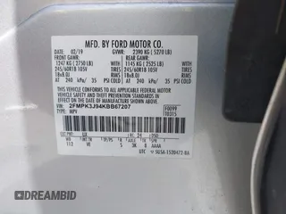 2019 Ford Edge SEL with VIN 2FMPK3J94KBB67207, listed as a IAAI auction lot 42758134 with 154,823 mi miles and . Bid and sale history available at DreamBid. Image 9.