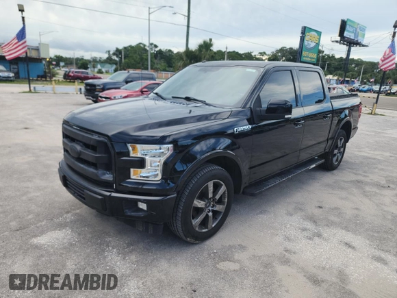 2017 Ford F-150 XL with VIN 1FTEW1CF3HFB43222, listed as a Copart auction lot 63914005 with 87,791 mi miles and Salvage title. Bid and sale history available at DreamBid. Image 2.