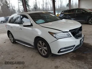 2014 Acura MDX Advance with VIN 5FRYD4H89EB032140, listed as a IAAI auction lot 41550091 with 62,377 mi miles and . Bid and sale history available at carsss.com. Image 1.