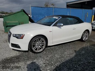 2015 Audi S5 Premium Plus with VIN WAUCGAFH4FN012608, listed as a Copart auction lot 41464205 with 60,235 mi miles and Salvage Title. Bid and sale history available at carsss.com. Image 1.