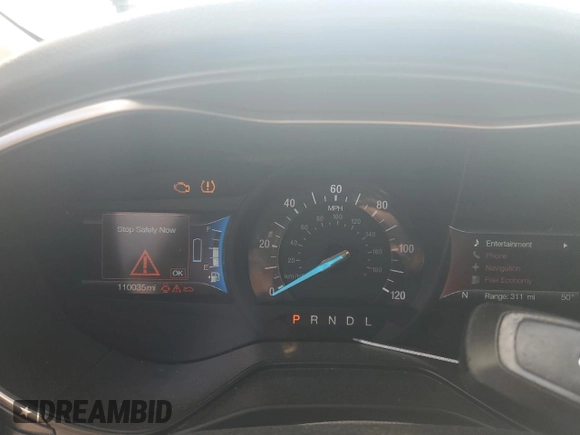 2019 Ford Fusion Titanium with VIN 3FA6P0RU5KR179916, listed as a Copart auction lot 58552525 with 110,035 mi miles and Clean title. Bid and sale history available at DreamBid. Image 9.