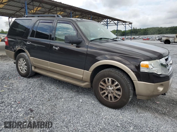 2013 Ford Expedition XLT with VIN 1FMJU1J57DEF42919, listed as a Copart auction lot 60502075 with 218,559 mi miles and Salvage title. Bid and sale history available at DreamBid. Image 4.