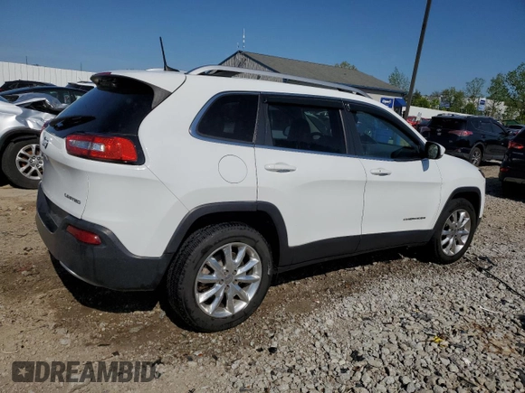 2016 Jeep Cherokee Limited z VIN 1C4PJMDB3GW202756, wystawiony jako Copart lot #54425435 z przebiegiem 101 144 mil mil oraz Nie do naprawy • Non repairable. Historia ofert i sprzedaży dostępna na DreamBid. Obrazek 3.