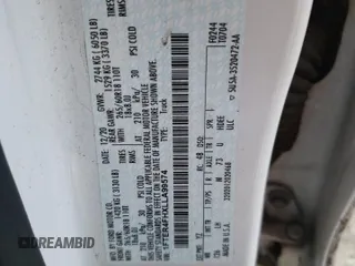 2020 Ford Ranger XL z VIN 1FTER4FHXLLA99574, wystawiony jako Copart lot #48635125 z przebiegiem 71 452 mil mil oraz Szkoda całkowita • Salvage title. Historia ofert i sprzedaży dostępna na DreamBid. Obrazek 12.
