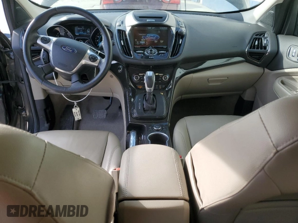2015 Ford Escape Titanium with VIN 1FMCU9J93FUA28794, listed as a Copart auction lot 50655305 with 112,105 mi miles and Salvage title. Bid and sale history available at DreamBid. Image 8.