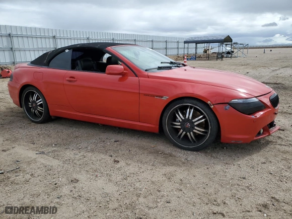 2004 BMW 6 Series 645Ci with VIN WBAEK73414B321494, listed as a Copart auction lot 48622035 with 221,764 mi miles and Clean Title. Bid and sale history available at carsss.com. Image 4.