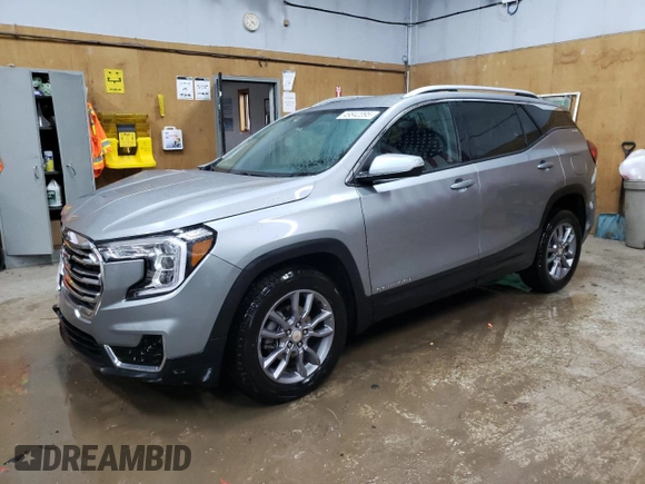 2024 GMC Terrain SLT with VIN 3GKALVEG1RL263925, listed as a Copart auction lot 49842095 with 10,657 mi miles and Salvage title. Bid and sale history available at DreamBid. Image 1.
