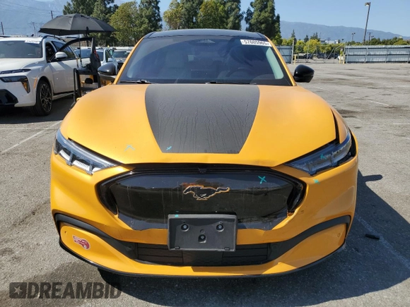 2022 Ford Mustang Mach-E Premium with VIN 3FMTK3SUXNMA45889, listed as a Copart auction lot 57605965 with 23,841 mi miles and Salvage title. Bid and sale history available at DreamBid. Image 5.