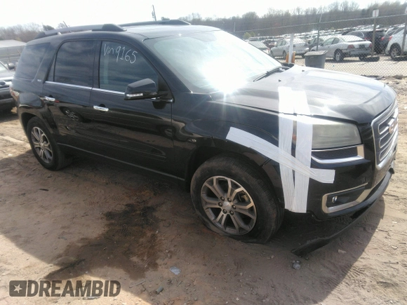 2013 GMC Acadia SLT with VIN 1GKKRRKD4DJ179165, listed as a IAAI auction lot 41838409 with 202,644 mi miles. Bid and sale history available at carsss.com. Image 1.