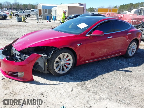 2018 Tesla Model S 75D with VIN 5YJSA1E2XJF295777, listed as a IAAI auction lot 41694540 with 70,428 mi miles and . Bid and sale history available at DreamBid. Image 2.