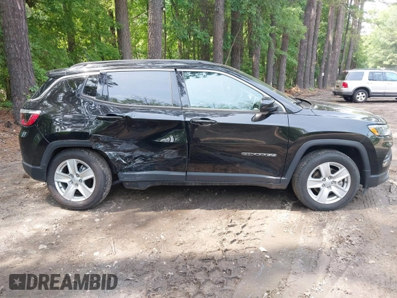 2022 Jeep Compass Latitude with VIN 3C4NJCBB5NT140011, listed as a IAAI auction lot 42487785 with 52,374 mi miles and . Bid and sale history available at DreamBid. Image 13.