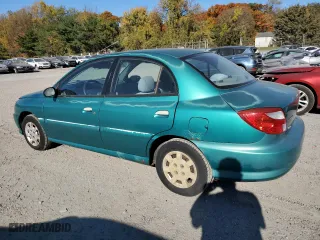 2001 Kia Rio with VIN KNADC123016049295, listed as a Copart auction lot 77770704 with 76,425 mi miles and Clean Title. Bid and sale history available at carsss.com. Image 2.