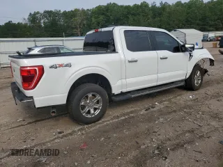 2021 Ford F-150 XL with VIN 1FTFW1E58MFB02149, listed as a Copart auction lot 60213045 with 117,142 mi miles and Salvage title. Bid and sale history available at DreamBid. Image 3.