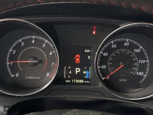 2017 Mitsubishi Outlander ES with VIN JA4AR3AU7HZ038405, listed as a Copart auction lot 58776075 with 172,089 mi miles and Salvage title. Bid and sale history available at DreamBid. Image 9.