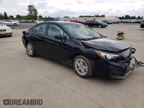 2018 Subaru Impreza Premium with VIN 4S3GKAD66J3605850, listed as a Copart auction lot 57211015 with Not provided miles and Salvage title. Bid and sale history available at DreamBid. Image 4.
