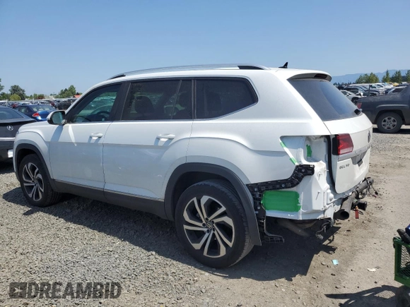 2023 Volkswagen Atlas SEL z VIN 1V2BR2CA6PC555170, wystawiony jako Copart lot #55445335 z przebiegiem 20 243 mil mil oraz Szkoda całkowita • Salvage title. Historia ofert i sprzedaży dostępna na DreamBid. Obrazek 2.