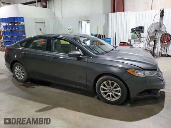 2018 Ford Fusion S with VIN 3FA6P0G72JR242689, listed as a Copart auction lot 48126295 with 0 mi miles and Salvage Title. Bid and sale history available at carsss.com. Image 4.