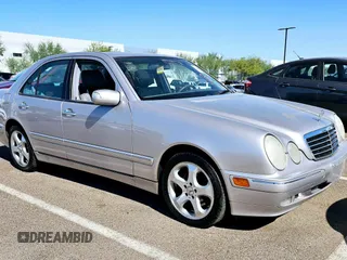 2002 Mercedes-Benz E-Class with VIN WDBJF65J22B493337, listed as a Copart auction lot 47961825 with 0 mi miles and Clean Title. Bid and sale history available at carsss.com. Image 1.